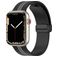 Mobigear Stripe Mag Silicone Apple Watch Strap Magnetic closure - 42/41/40/38 mm - Black / Grey