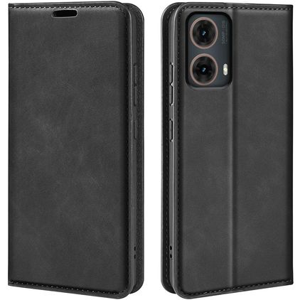 Mobigear Retro Slim Motorola Moto G85 Knížkové pouzdro Peněženka - Černá