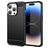 Mobigear Brushed Slim iPhone 15 Pro Max Fleksibel TPU Bagsidecover - Sort