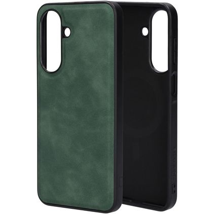 Mobiparts Classic Samsung Galaxy A27 MagSafe TPU / Cuero sintético Carcasa - Emerald Green