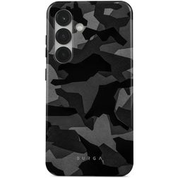 Burga Tough Samsung Galaxy S25 Funda Plástico rígido Carcasa Antigolpes - Night Black Camo