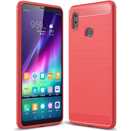 Mobigear Brushed Slim HONOR Note 10 Flexibilní TPU Zadní kryt - Červená