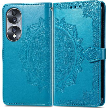 Mobigear Mandala HONOR 70 Pungetui med Seddelrum - Blå
