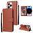 Mobigear Wallet iPhone 14 Pro Max Funda tipo libro Cartera - Marrón