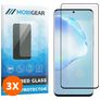 Mobigear Curved Samsung Galaxy S20 Tempered Glass Screen Protector - Case Friendly - Black (3-Pack)