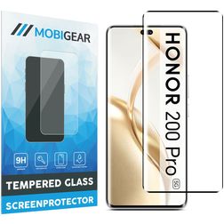 Mobigear Premium HONOR 200 Pro Cristal templado Protector de pantalla - Compatible con fundas - Negro