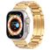 Mobigear Berlin Rostfritt stål Apple Watch Armband Fjärilslås - 49/46/45/44 mm - Guld