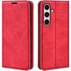 Mobigear Retro Slim Samsung Galaxy S24 FE Wallet case - Red
