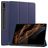 Mobigear Tri-Fold Gel Samsung Galaxy Tab S9 Ultra TPU / Skóra ekologiczna Etui z klapką + Uchwyt na rysik - Ciemnoniebieski
