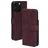 Mobiparts Classic Wallet MagSafe iPhone 16 Pro Max Capa livro Carteira - Velvet Red