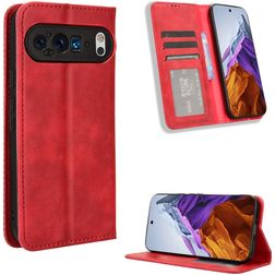 Mobigear Sensation Google Pixel 9 Plånboksfodral med sedelfack - Röd