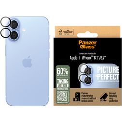 PanzerGlass PicturePerfect iPhone 16 Härdat glas Kameraskydd - Skalvänligt