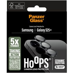 PanzerGlass Ceramic Hoops Samsung Galaxy S25 Plus Panssarilasi Kameran linssinsuoja - Suojakuoren kanssa yhteensopiva