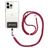Mobigear Lanyard Cordão para telemóvel universal ajustável - Vermelho / Preto