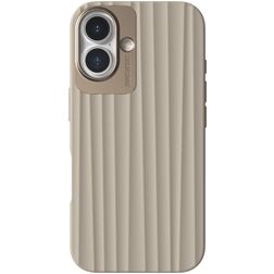 Nudient Bold iPhone 16 MagSafe Funda Plástico rígido Carcasa - Linen Beige