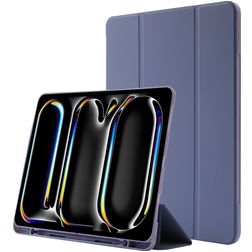 Mobigear Tri-Fold Gel iPad Pro 11 polegadas (2025) TPU / Pele sintética Capa livro + Suporte para caneta stylus - Roxo