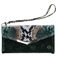 Mobilize Gelly Velvet iPhone XS Cover Aftagelig 2-i-1-clutch - Green Snake