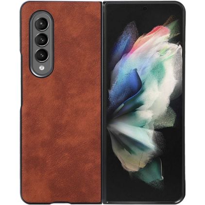 Mobigear Excellent Samsung Galaxy Z Fold 4 Hardcase Etui plecki - Brązowy