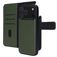 Mobiparts iPhone 17 Pro Max Fodral Äkta läder 2-i-1-plånboksfodral med löstagbart skal med sedelfack - Grön