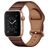 Mobigear Venezia Leather Apple Watch Strap Buckle closure - 42/41/40/38 mm - Brown