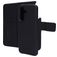 Mobiparts Samsung Galaxy A56 Capa Pele genuína Capa livro 2 em 1 com capa traseira amovível Carteira - Preto