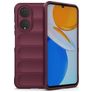 Mobigear Bumpy HONOR X7 TPU flexible Carcasa - Burdeos