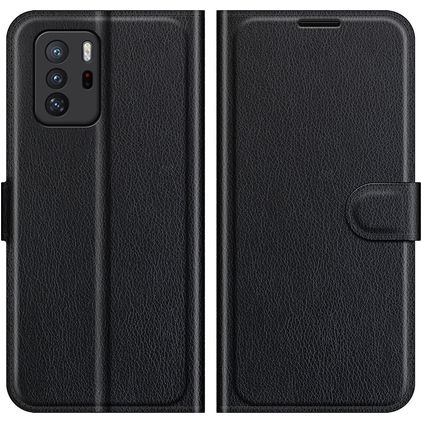 Mobigear Classic POCO X3 GT Lompakkokotelo + Setelitasku - Musta
