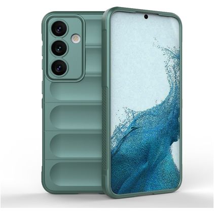 Mobigear Bumpy Samsung Galaxy S24 TPU flexível Capa traseira - Verde
