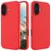 Mobigear Rubber Touch iPhone 16 Silikone Bagsidecover - Rød