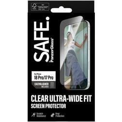 SAFE by PanzerGlass Ultra-Wide-Fit iPhone 18 Pro Glas Skærmbeskytter - Case Friendly + Monteringsramme