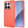 Mobigear Brushed Slim Xiaomi 15 Pro Elastyczne TPU Etui plecki - Czerwony