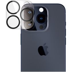 PanzerGlass PicturePerfect iPhone 15 Pro Tempered Glass Camera Protector - Case Friendly - Black
