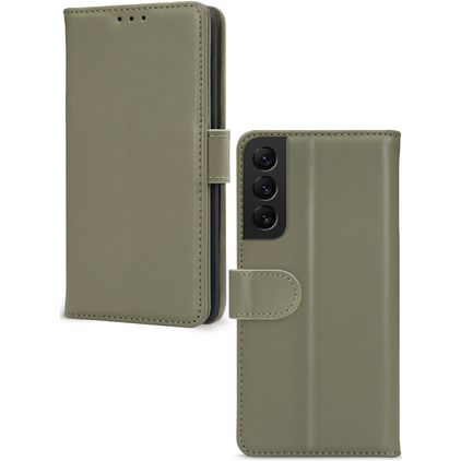 Mobilize Premium Gelly Wallet Samsung Galaxy S22 Plånboksfodral med sedelfack - Grön
