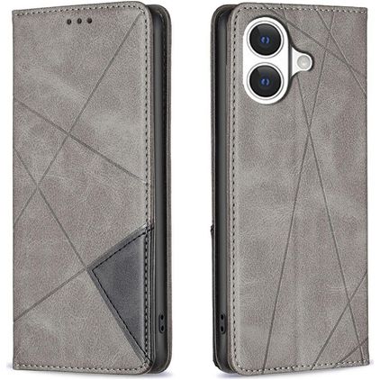 Mobigear Rhombus Slim iPhone 17 Pungetui - Grå