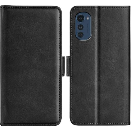Mobigear Slim Magnet Motorola Moto E32 Funda tipo libro Cartera - Negro