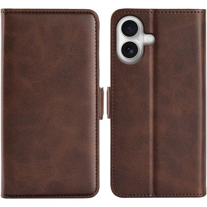 Mobigear Slim Magnet iPhone 17 Cover a libro portafoglio - Marrone