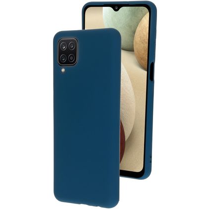 Mobiparts Samsung Galaxy A12 Silikon Zadní kryt - Blueberry Blue