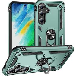 Mobigear Armor ring Samsung Galaxy S24 FE Hardcase Back cover Antiurto con anello - Verde