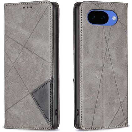 Mobigear Rhombus Slim Google Pixel 10a Cover a libro - Grigio