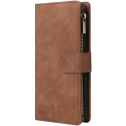 Mobigear Zipper Samsung Galaxy A71 Etui z klapką typu portfel - Brązowy