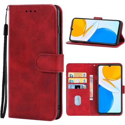 Mobigear Wallet HONOR X7 Knížkové pouzdro Peněženka - Červená