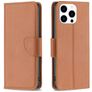 Mobigear Excellent iPhone 16 Pro Funda tipo libro Cartera - Marrón
