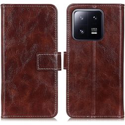 Mobigear Basic Xiaomi 13 Pungetui med Seddelrum - Brun