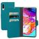Mobiparts Saffiano Wallet Samsung Galaxy A70 Plånboksfodral med sedelfack - Turkos