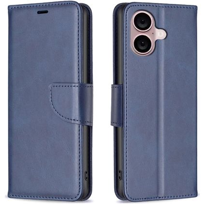 Mobigear Excellent iPhone 16 Plus Wallet case - Blue