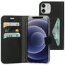 Mobiparts Classic Wallet iPhone 12 Funda tipo libro Cartera - Negro