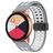 Mobigear Sport Plus Mag Correa Silicona Cierre magnético para Smartwatch - 22 mm - Blanco / Gris