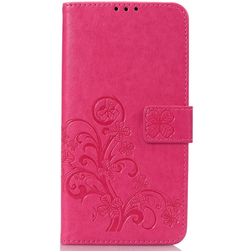 Mobigear Clover OnePlus 6T Wallet case - Magenta