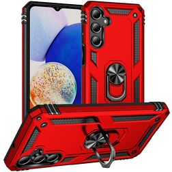 Mobigear Armor ring Samsung Galaxy A16 Hårdt Bagsidecover Stødsikkert med ringholder - Rød