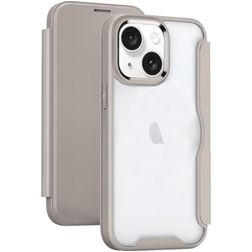 Mobigear Smart Fit iPhone 15 Hardcase Cover a libro - Grigio